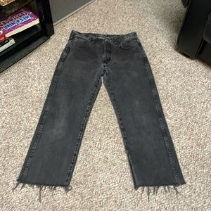 Vintage 90s rustler mom high rise frayed hem jeans